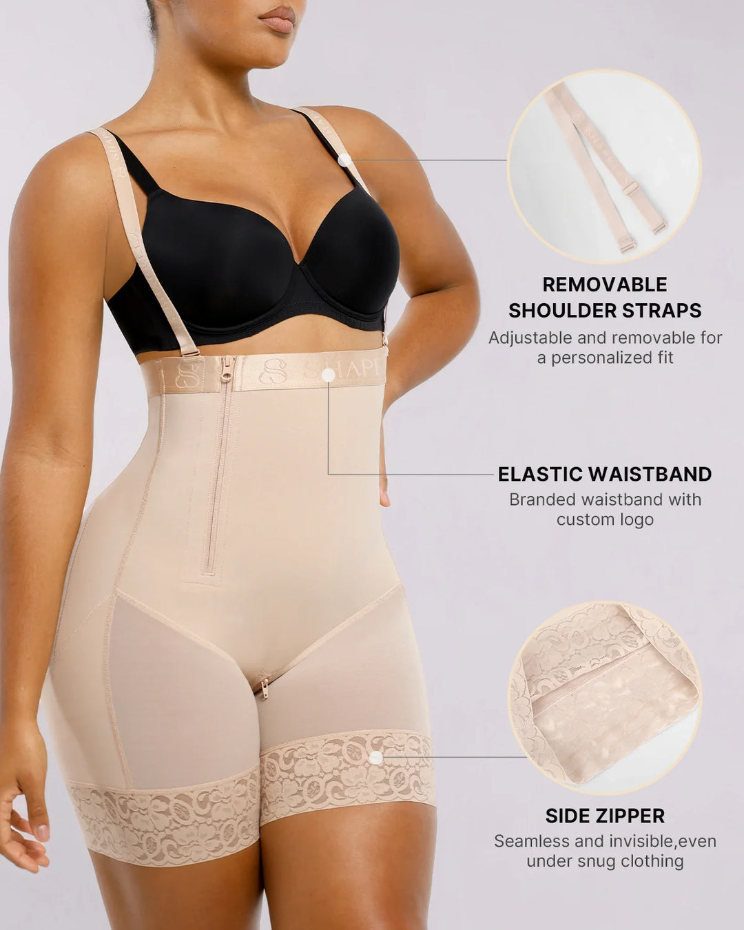 Pantalón corto moldeador | Control firme y curvas definidas