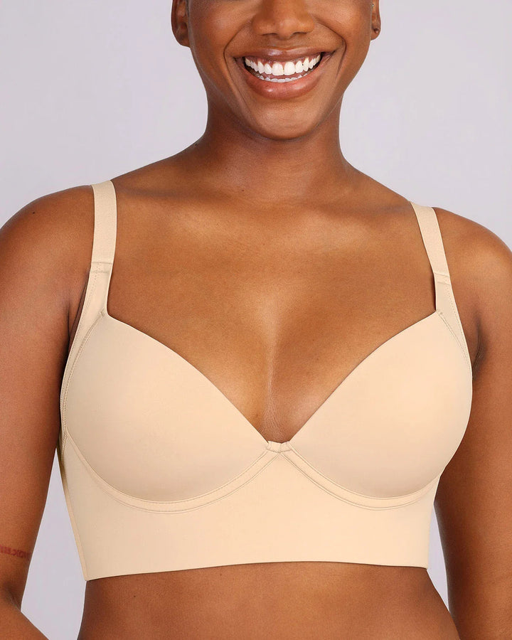 Sujetador push-up con aros y compresión