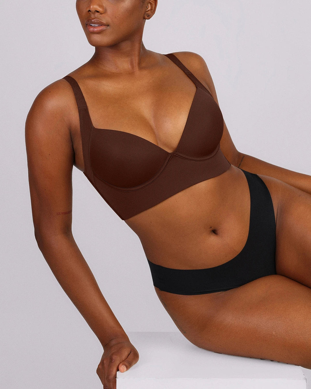 Sujetador push-up con aros y compresión