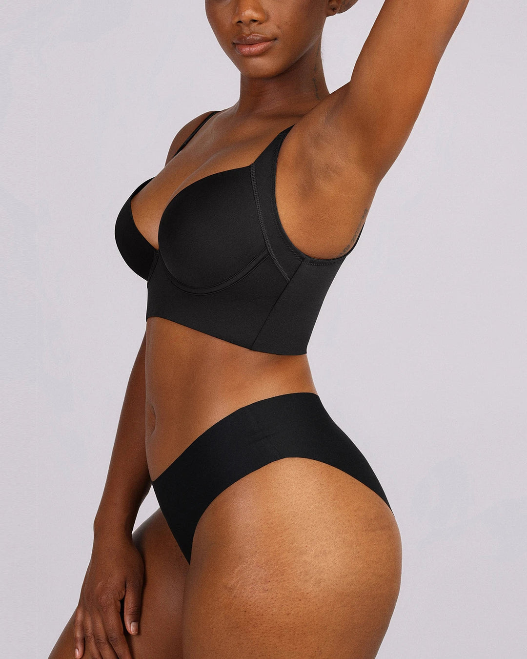 Sujetador push-up con aros y compresión