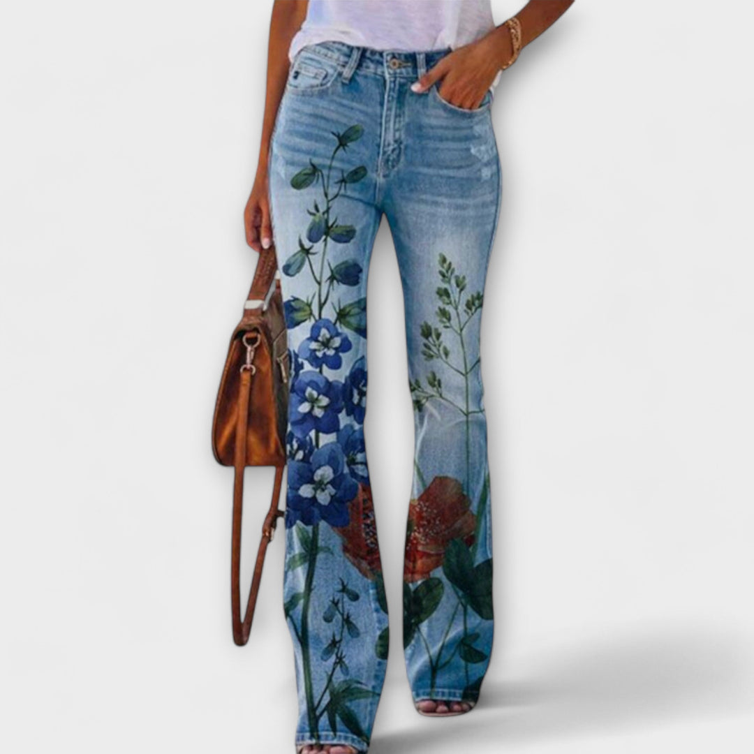 Pantalones con flores