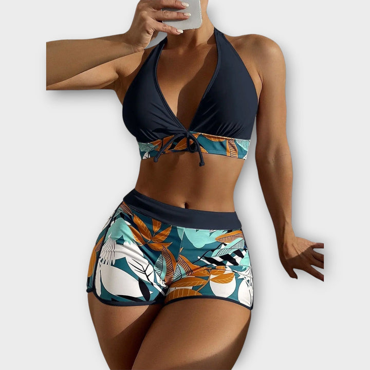 Conjunto de bikini de talle alto