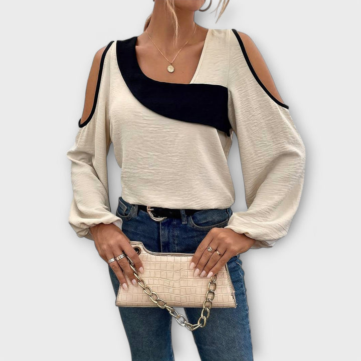 Scarlett - Blusa con escote cuadrado