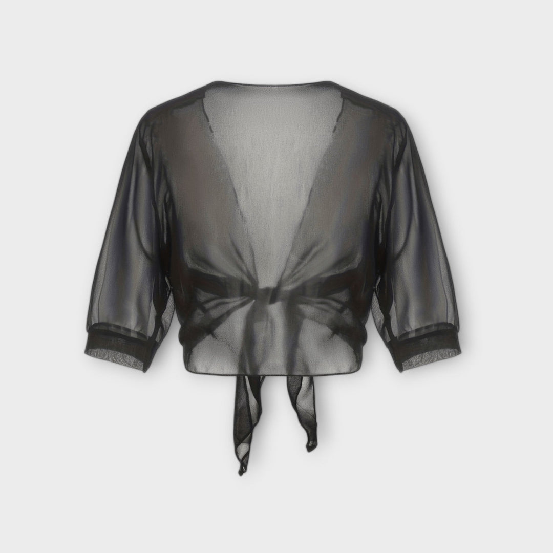 Olivia - Blusa con parte delantera abierta