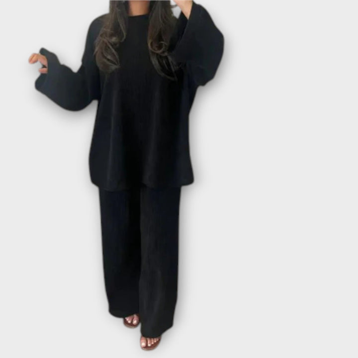 Ingrid - Conjunto en Talla Grande - Estilo Acanalado